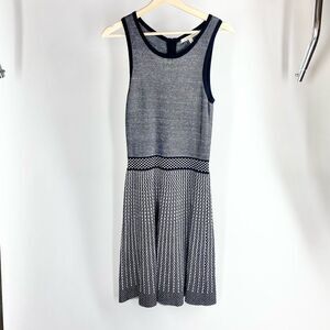 41 Hawthorne Zander knit sleeveless tank stretch dress black S